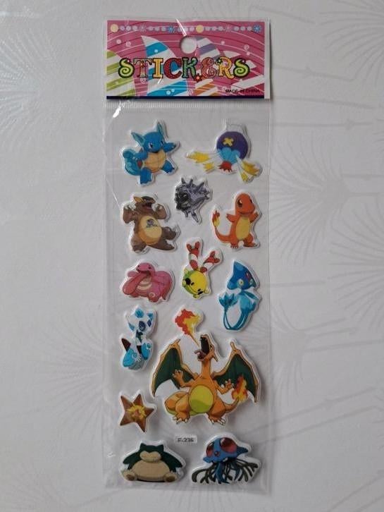 13 nieuwe Pokemon-stickers., Verzamelen, Ophalen of Verzenden, Nieuw