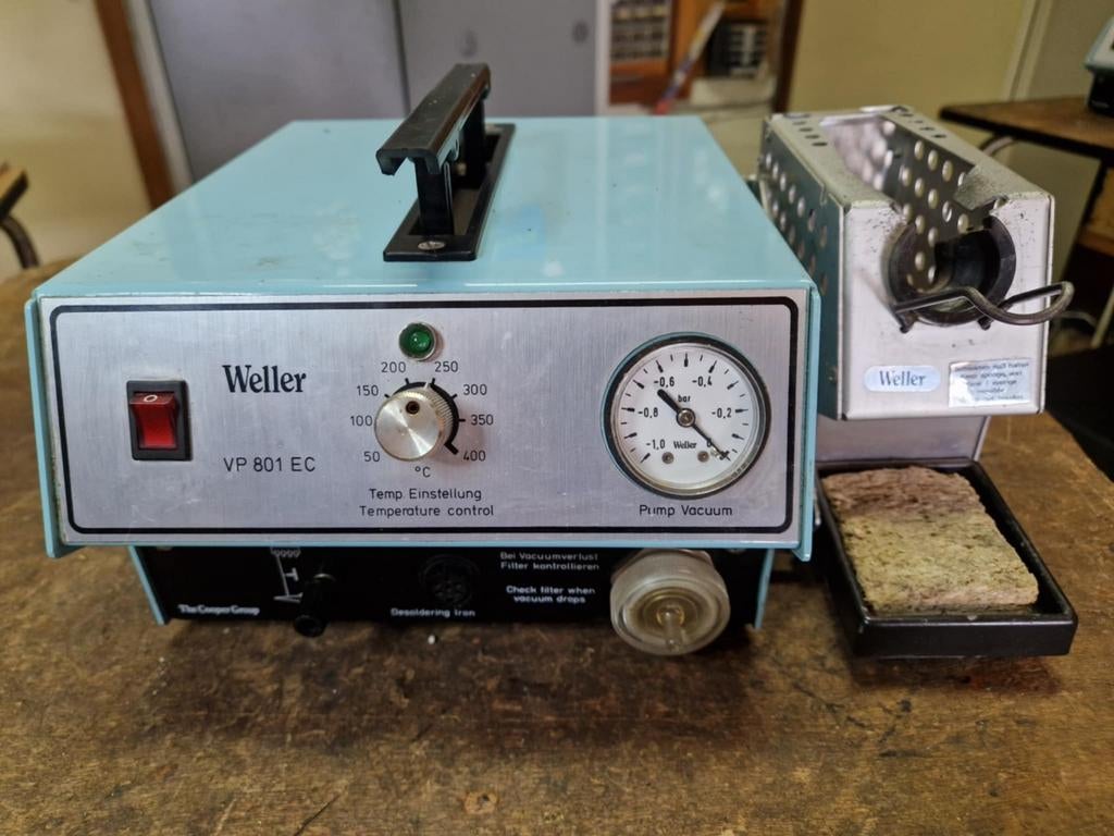 Weller desoldeerstation, Ophalen