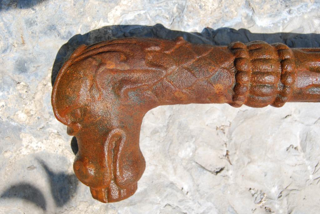Waterstraal, waterspuwer, gietijzeren fonteinmond, Ophalen of Verzenden, Zo goed als nieuw, Gietijzer, Fontein