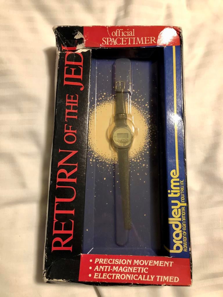 Star Wars Vintage Ewok Bradley Time horloge uit 1983, Ophalen of Verzenden, Zo goed als nieuw