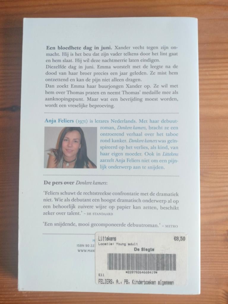 Littekens - Anja Feliers Had ik iets kunnen doen om dit, Boeken, Ophalen of Verzenden, Zo goed als nieuw, Anja Feliers, Fictie