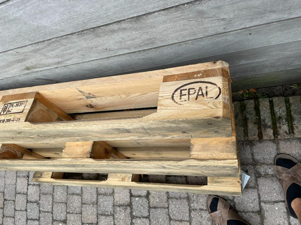 europalletten, Doe-het-zelf en Bouw, Hout en Planken, Ophalen, Gebruikt, Vuren, Pallet