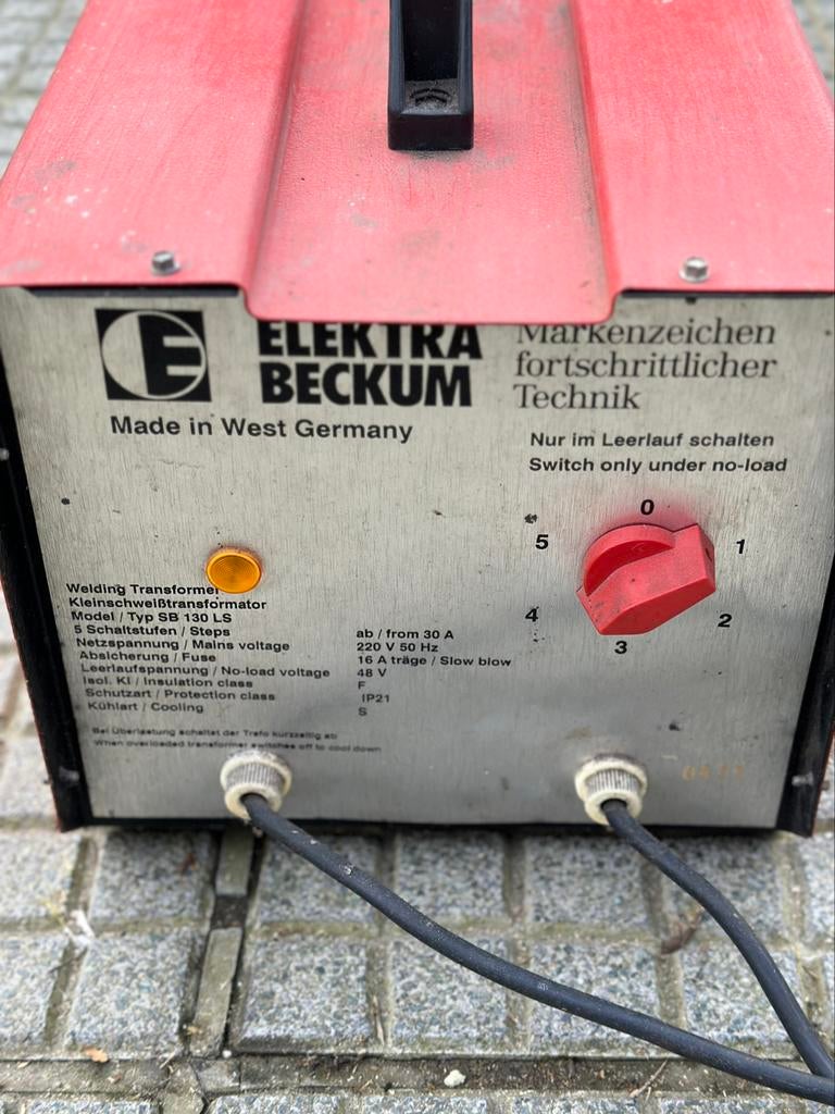 Elektra Beckum laspost met lasbagetten, Doe-het-zelf en Bouw, Ophalen of Verzenden, Gebruikt