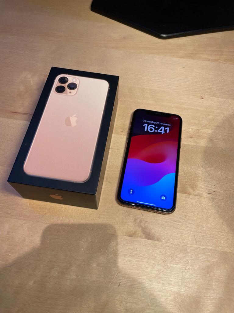 iPhone 11 Pro, goud, 64 GB, Télécoms, Téléphonie mobile | Apple iPhone, Enlèvement ou Envoi, Reconditionné, Or, Sans abonnement