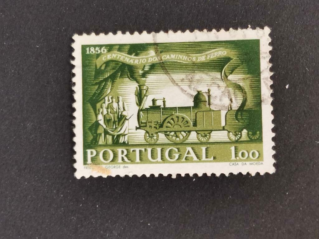 Portugal 1956 - train / chemins de fer, Envoi, Portugal, Affranchi