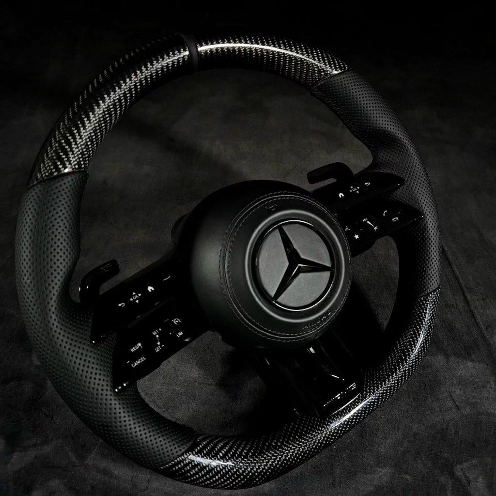 Volant Mercedes Dragonfly AMG Upgrade noir sur noir, Autos : Pièces & Accessoires, Commande, Enlèvement ou Envoi, Neuf, Mercedes-Benz