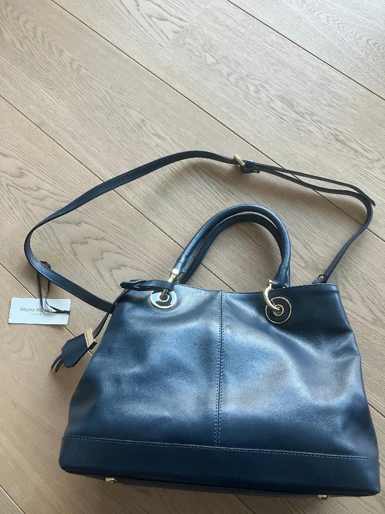 Handtas Gianni Notaro - Carol J - Kleur blauw, Handtassen en Accessoires, Tassen | Damestassen, Ophalen of Verzenden, Zo goed als nieuw