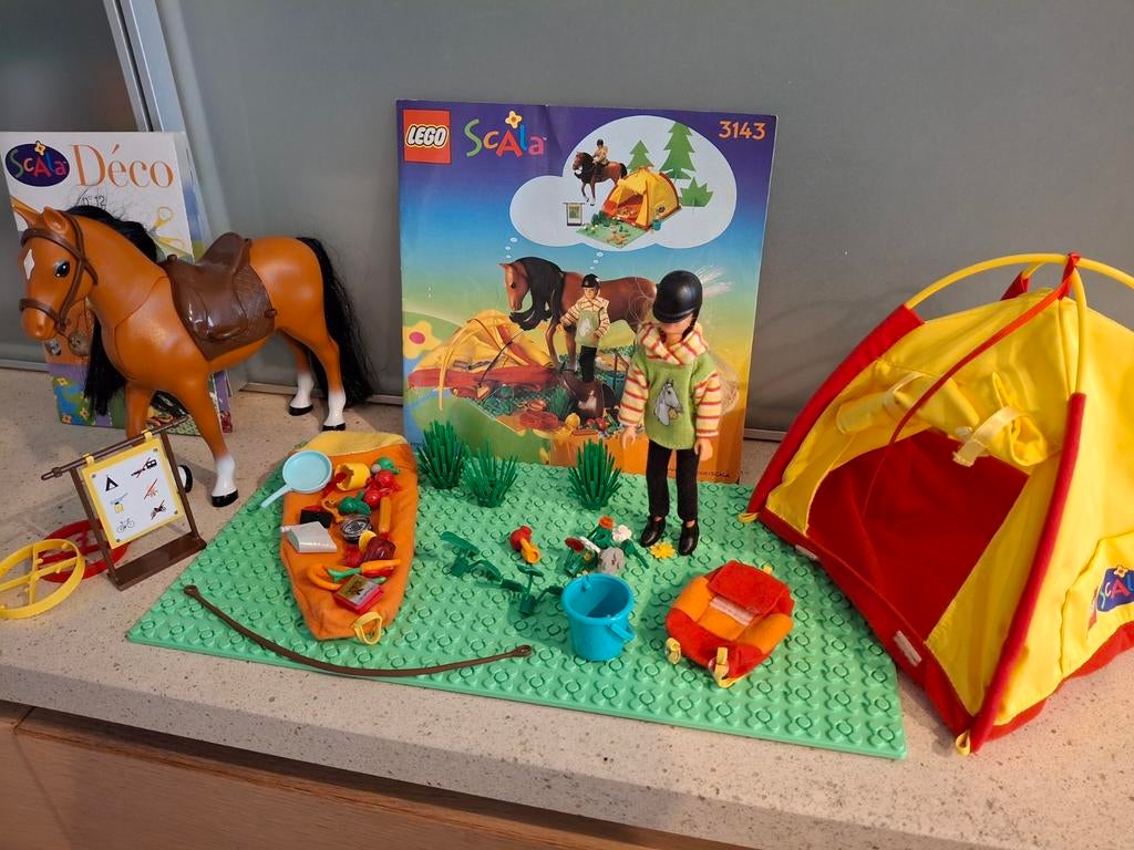 Terrain de camping Lego Scala 3143, Enfants & Bébés, Jouets | Duplo & Lego, Enlèvement ou Envoi, Comme neuf, Ensemble complet