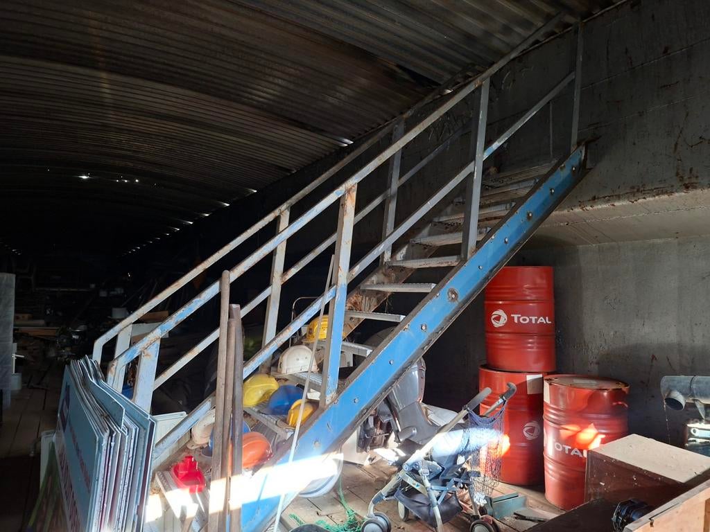 Zware stalen trap ca.4m, Doe-het-zelf en Bouw, Ophalen of Verzenden, Trap