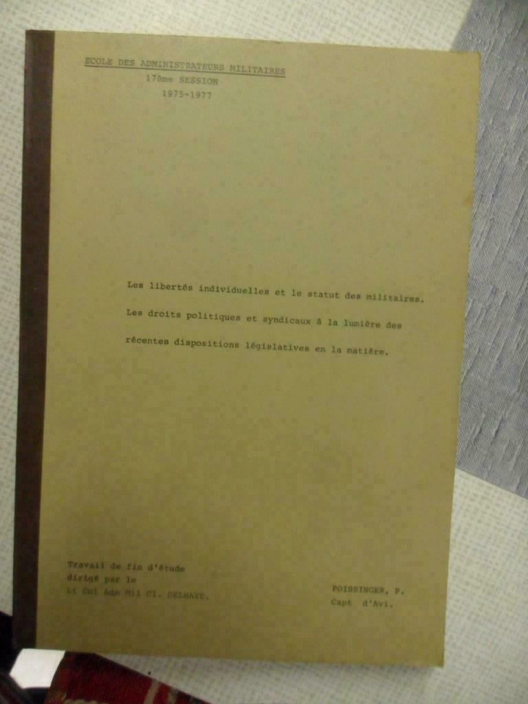 ecole des administrateurs militaires, Enlèvement ou Envoi