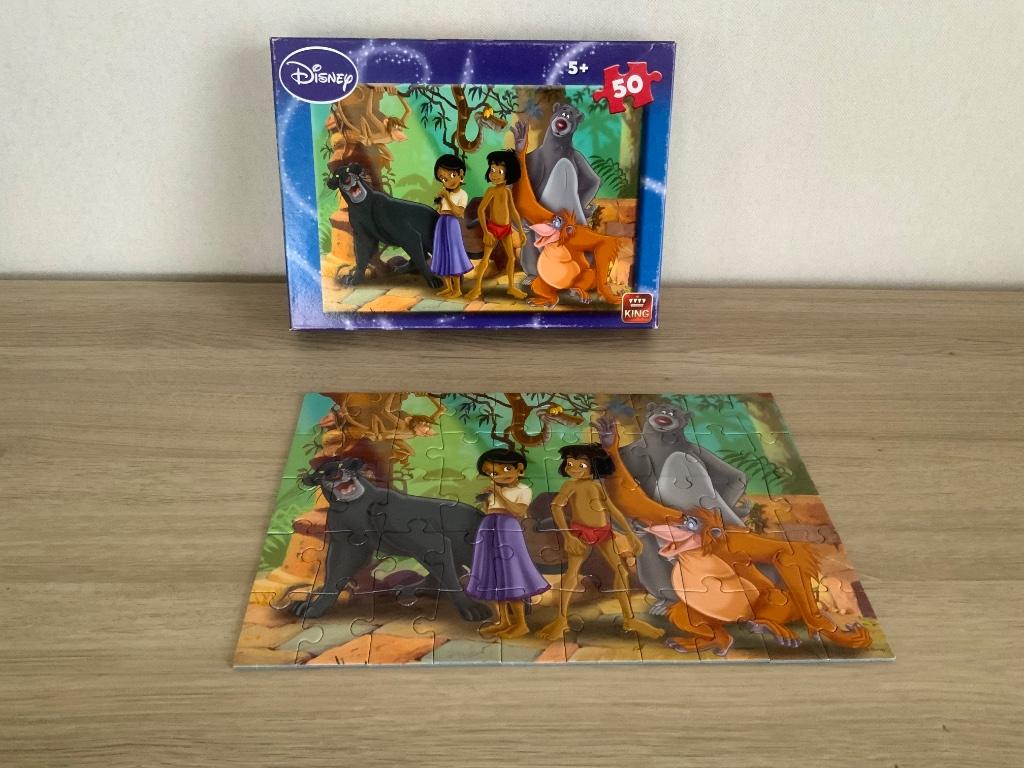 Puzzel 50 stukken Jungle Book Disney, Enlèvement, Plus de 50 pièces, Comme neuf, 6 ans ou plus