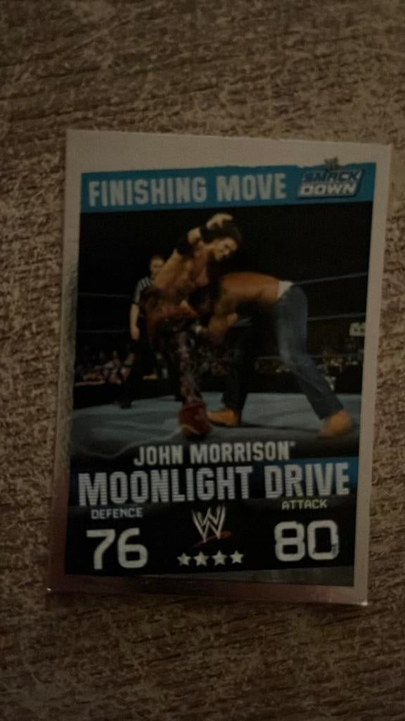 Carte Finishing Move de John Morrison SLAM ATTAX 2008, Collections, Enlèvement ou Envoi, Comme neuf