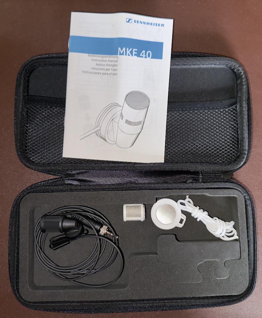Sennheiser MKE 40-EW dasspeldmicrofoon, Musique & Instruments, Enlèvement ou Envoi, Comme neuf, Micro studio
