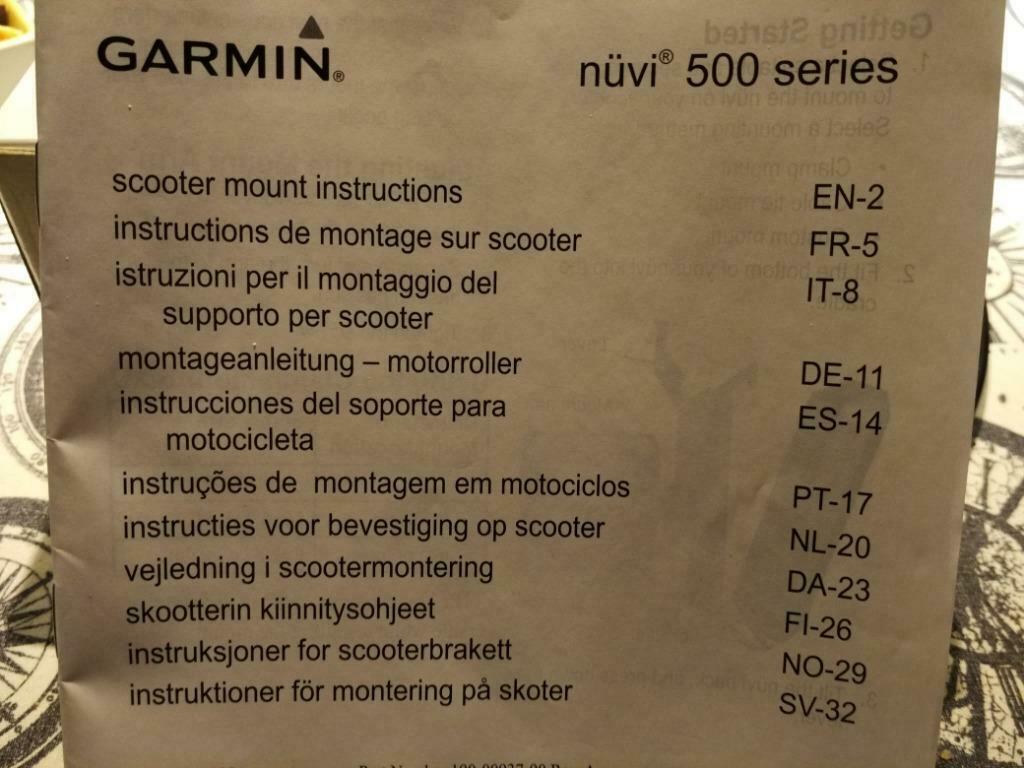 Garmin stuurhouder motor/scooter/brommer - 500 series Nuvi, Ophalen of Verzenden, Nieuw