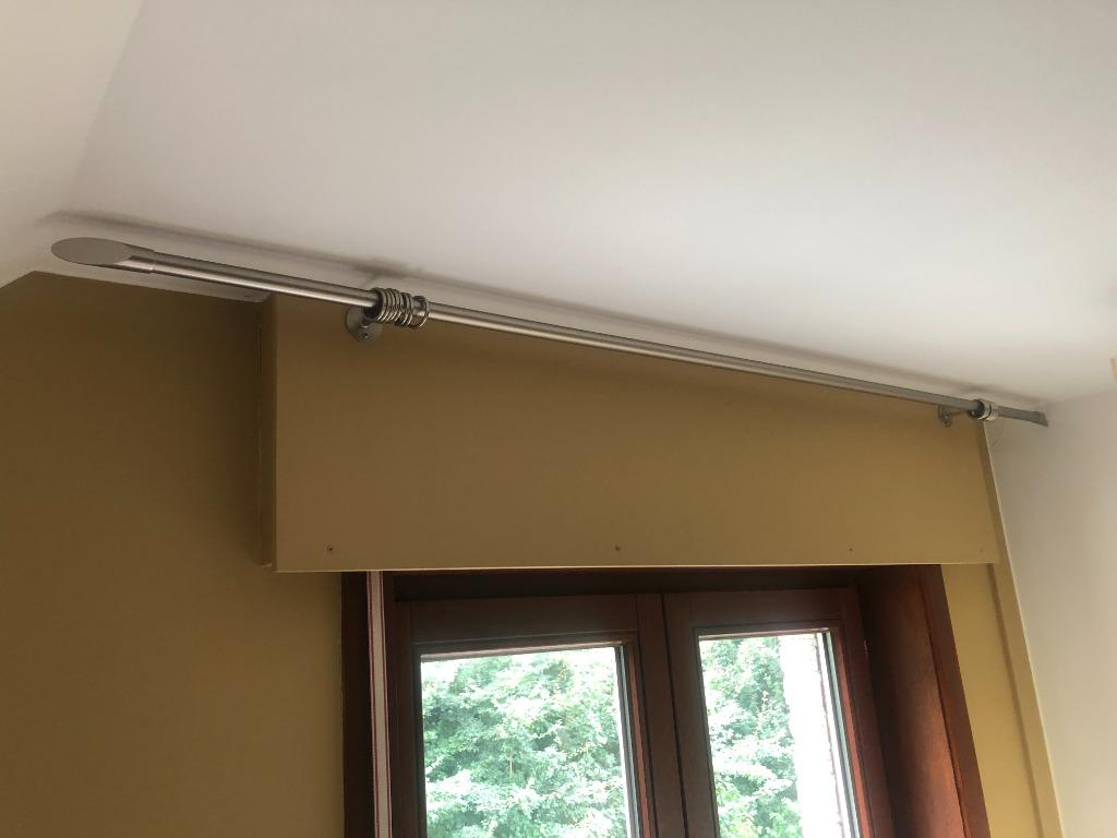 WONEN - gordijnroede - modern - RVS look, Enlèvement, Comme neuf, Beige
