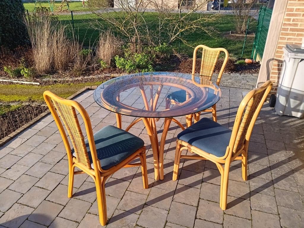 Ronde tafel met stoelen, Huis en Inrichting, Tafels | Eettafels, Ophalen