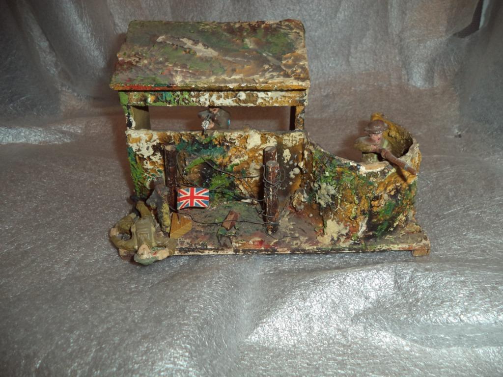 elastolin Lineol diorama , Engelse stelling, Ophalen of Verzenden