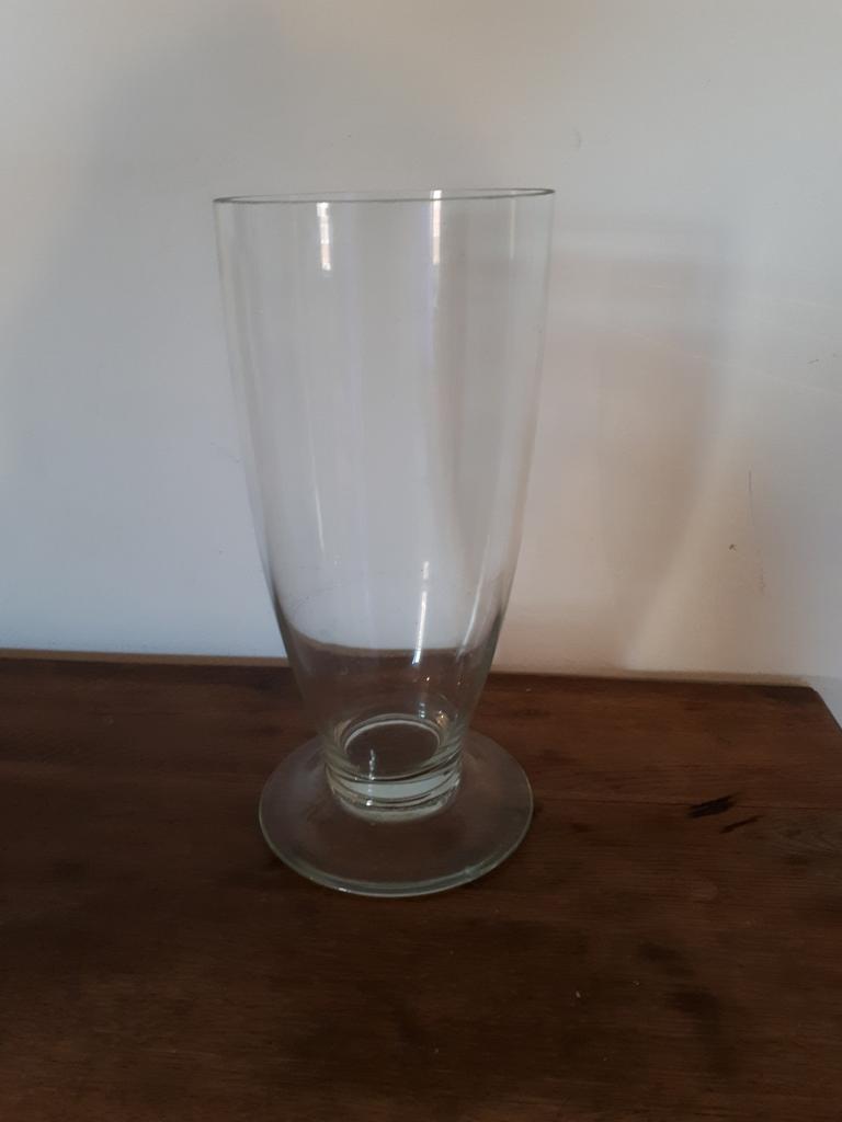 Beau vase en verre, Enlèvement ou Envoi, Comme neuf, Verre, Moins de 50 cm