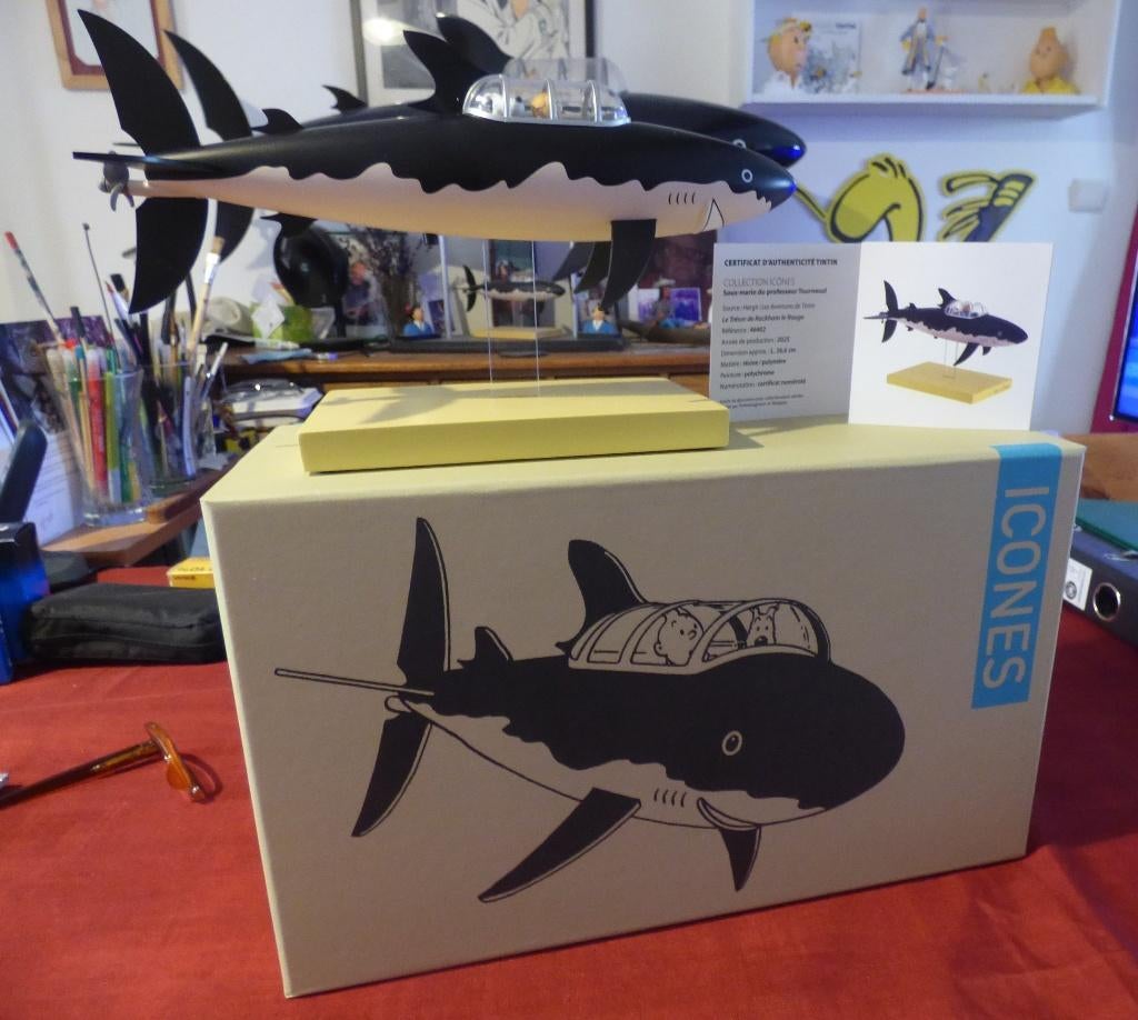 Le sous marin du professeur Tournesol Icones, Enlèvement ou Envoi, Tintin, Neuf, Statue ou Figurine