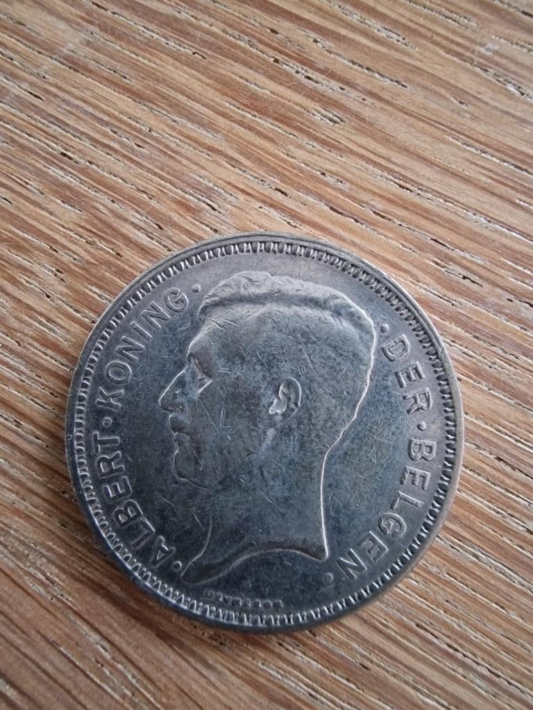 Pièce belge de 20 francs en argent de 1935 avec les images, Timbres & Monnaies, Monnaies | Belgique, Enlèvement ou Envoi, Argent