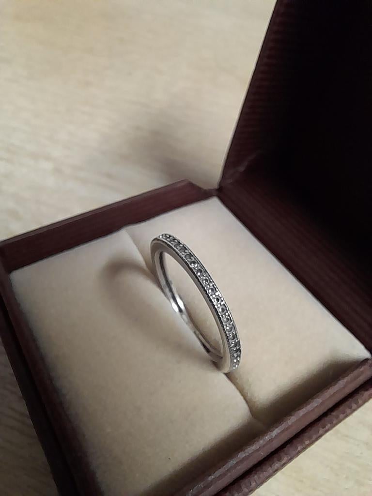 Kleine zilveren damesring, Ophalen of Verzenden, Gebruikt, Zilver, Zilver