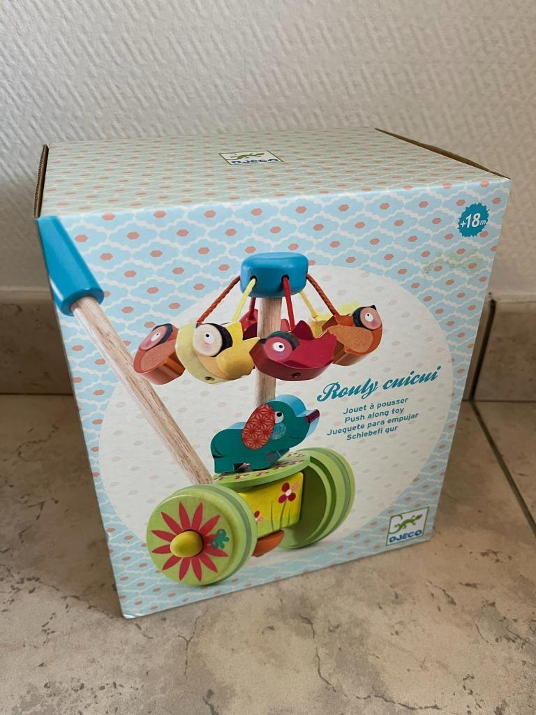 Djeco rouly cuicui duwstok, Kinderen en Baby's, Ophalen, Zo goed als nieuw