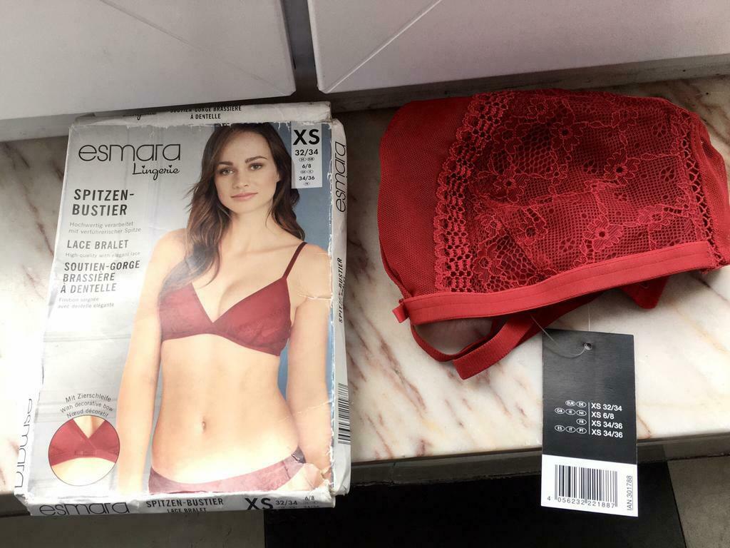 Soutien-gorge brassière à dentelle, Esmara, Enlèvement ou Envoi, Rouge, Soutien-gorge