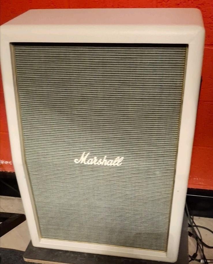 Marshall 2x12 Celestion V30 white ! neuf, Enlèvement, Neuf
