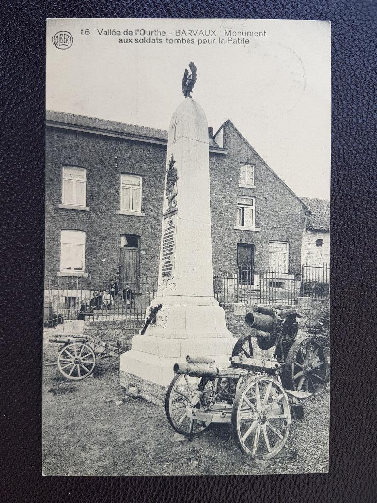Carte postale Barvaux Cannon Monument Guerre Soldat Patrie, Collections, Cartes postales | Belgique, Affranchie, Luxembourg, 1920 à 1940
