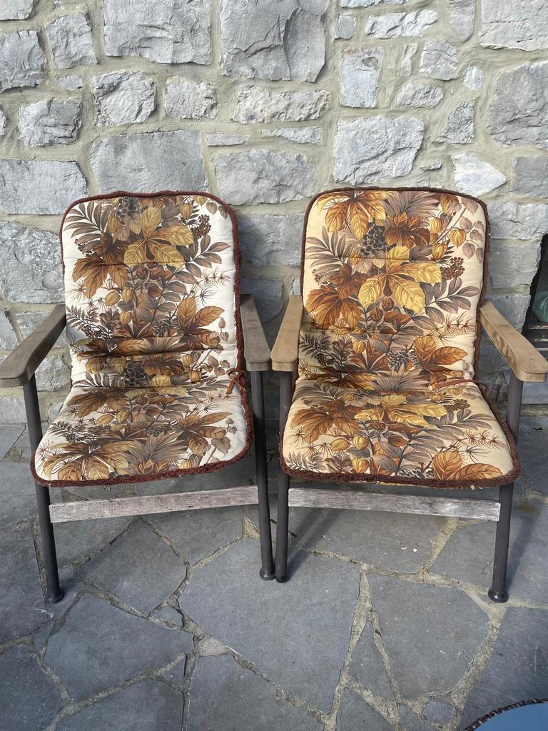 2 chaises vintage, confortables et légères, Jardin & Terrasse, Enlèvement, Utilisé