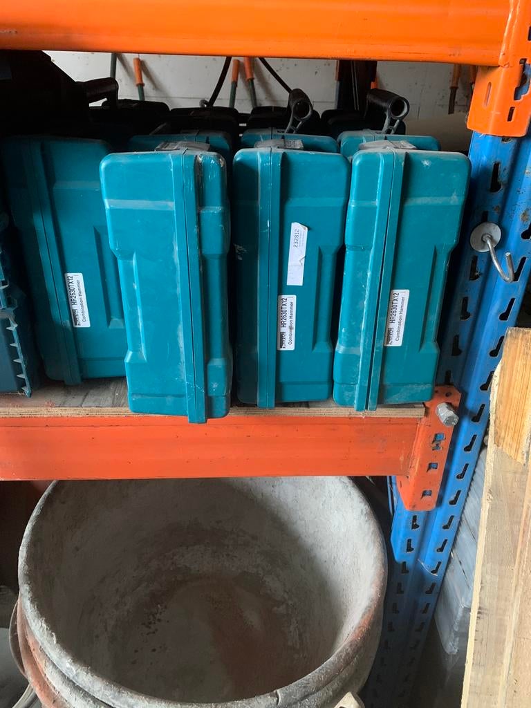 Klopboormachines, Ophalen, Gebruikt