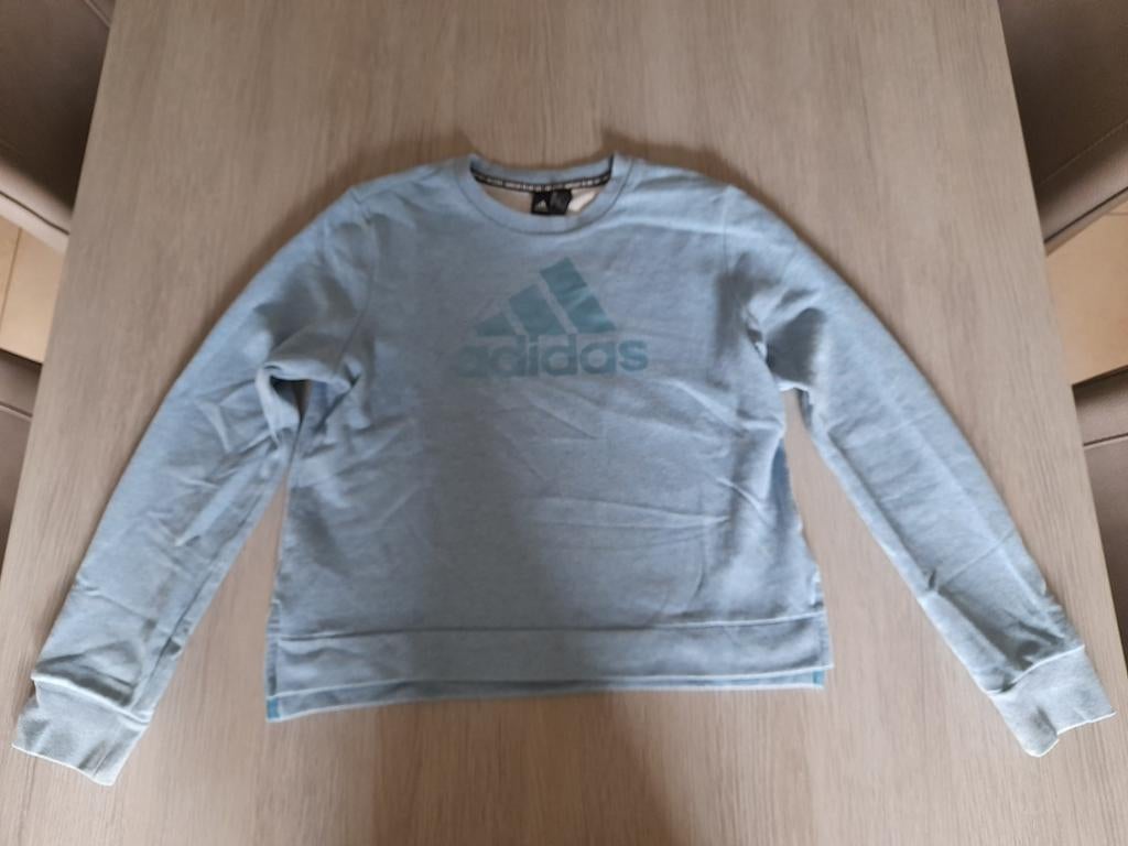 Licht blauwe trui Adidas 152, Kinderen en Baby's, Kinderkleding | Maat 152, Adidas, Meisje, Trui of Vest, Ophalen of Verzenden