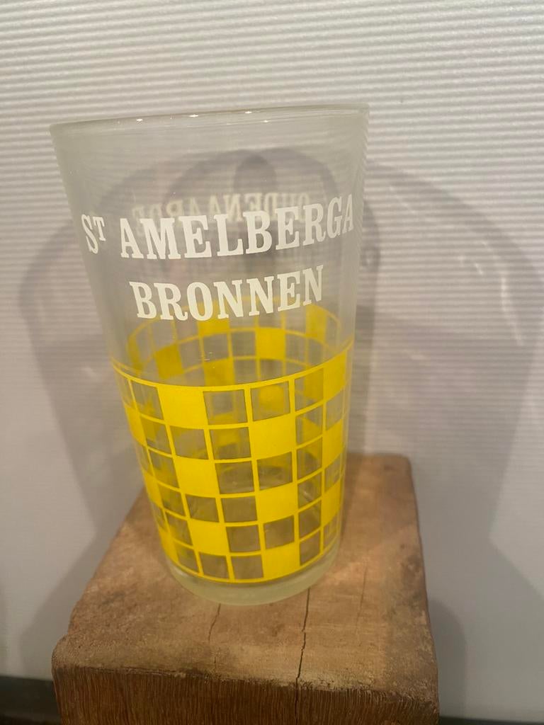 BROUWERIJ ROMAN  ST AMELBERGA BRONNEN OUDENAARDE, Ophalen of Verzenden, Gebruikt, Glas of Glazen, Overige merken