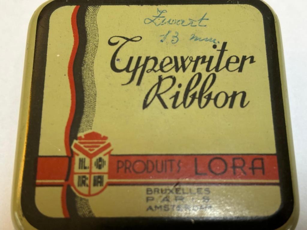 RUBAN MACHINE A ECRIRE, LORA, MADE IN BELGIUM, 13 MM, UNIQUE, Envoi