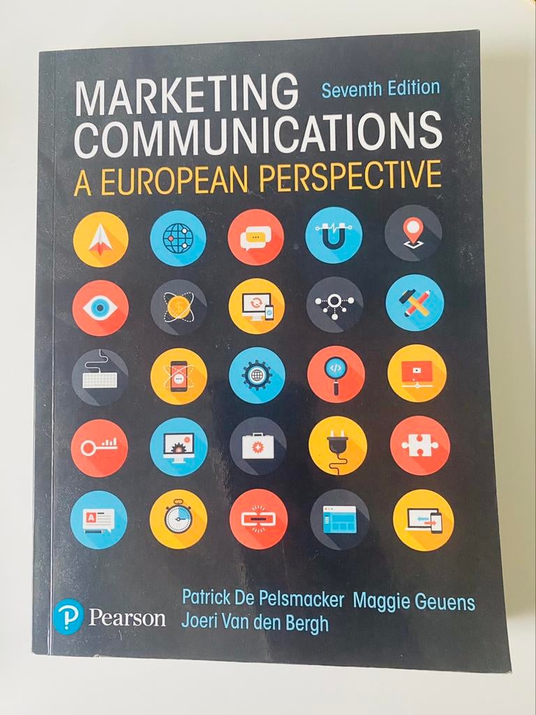Marketing communications a european perspective 7th Pearson, Boeken, Ophalen of Verzenden, Zo goed als nieuw