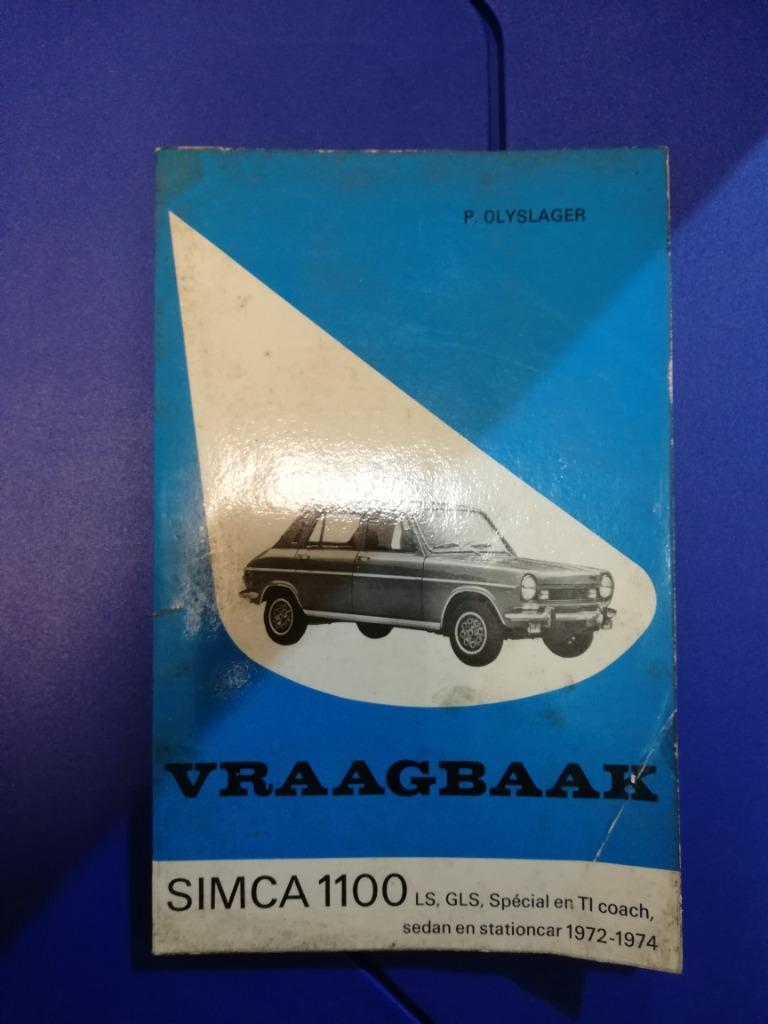 * Boek: Vraagbaak Simca 1100, Boeken, Ophalen of Verzenden, Gelezen
