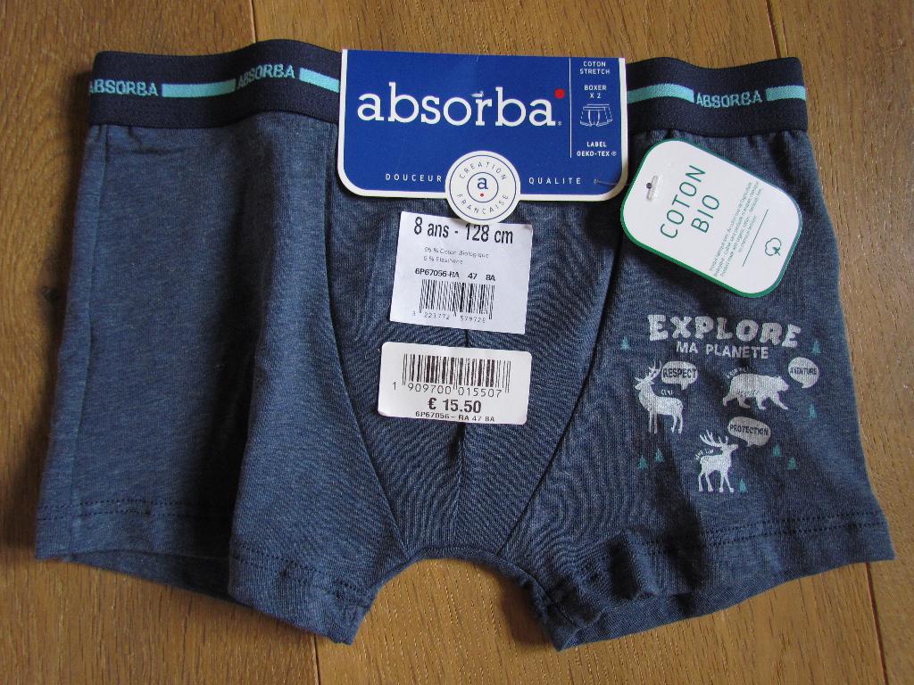 Slip Absorba 8 jaar, Kinderen en Baby's, Nacht- of Onderkleding, Nieuw, Ophalen of Verzenden, Jongen