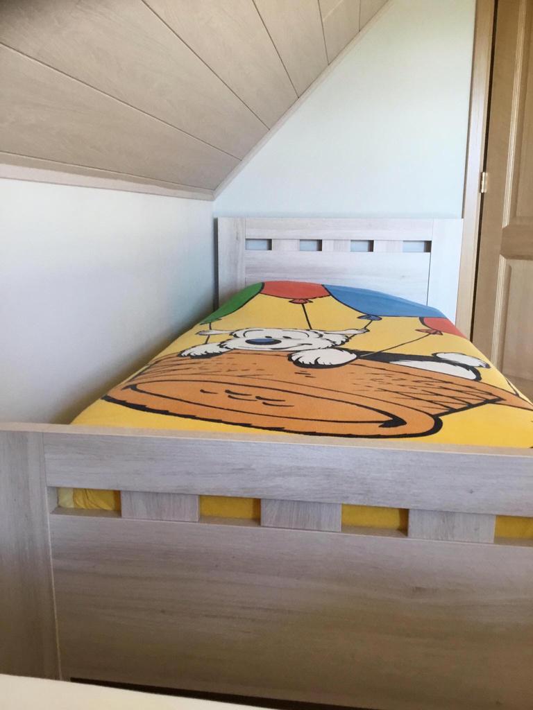 Samson flanellen dekbedovertrek en kussensloop,1 persoon, Kinderen en Baby's, Kinderkamer | Beddengoed, Ophalen of Verzenden, Zo goed als nieuw