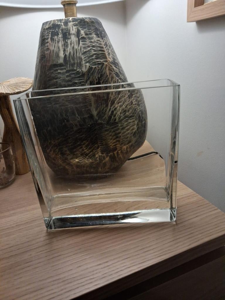 Vaas, Huis en Inrichting, Woonaccessoires | Vazen, Ophalen, Glas