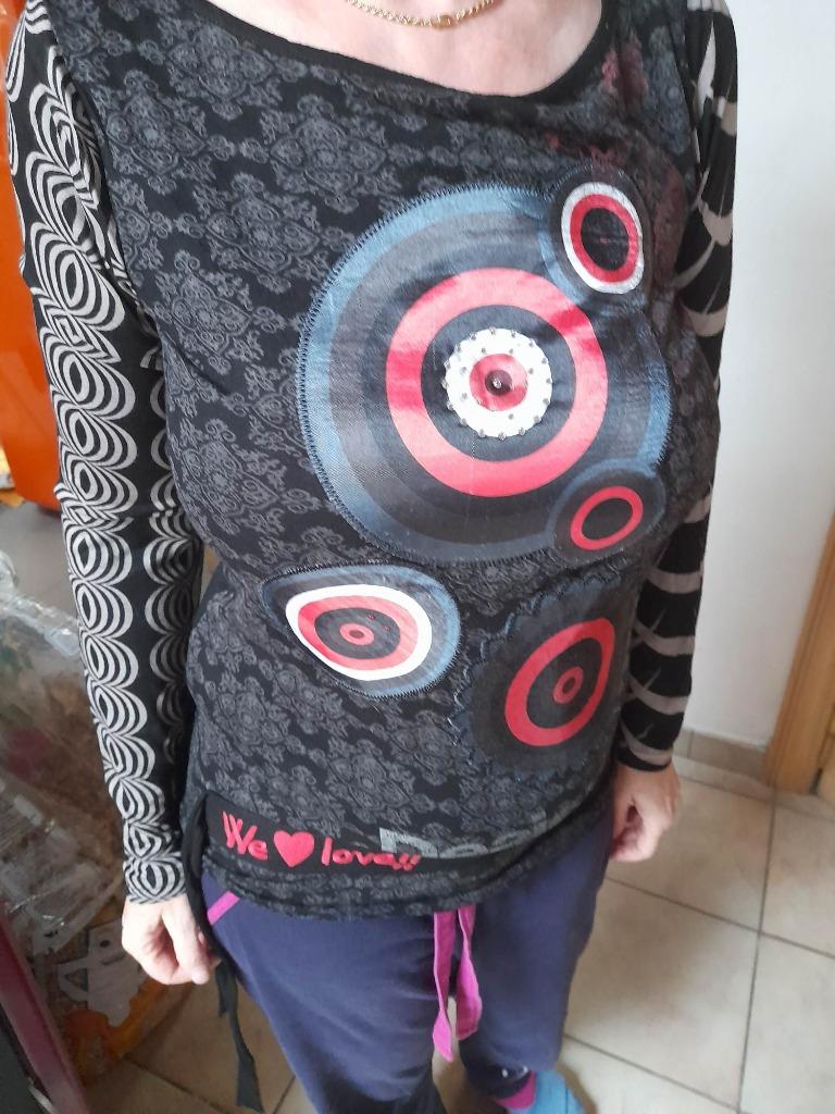 Dames T-shirt 'Desigual' met lange mouwen  Medium, Maat 38/40 (M), Zwart, Ophalen of Verzenden, Lange mouw