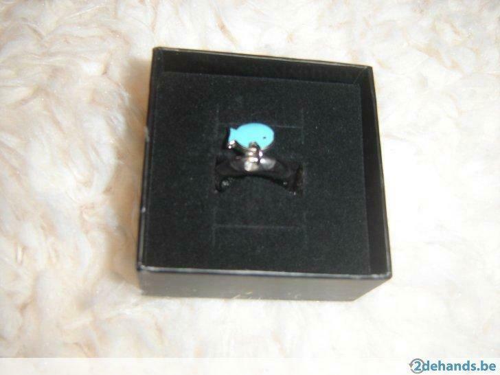 Nieuwe zilveren ring met vis, Envoi, Neuf