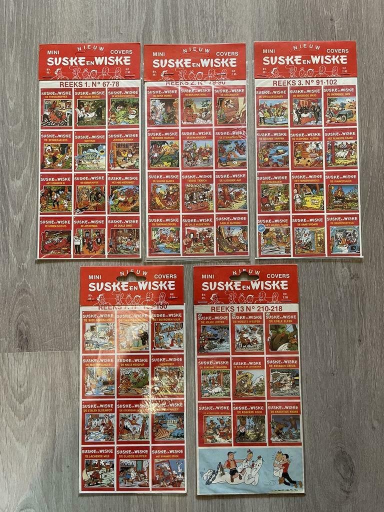 Suske en wiske mini stickerset covers Nieuwstaat, Ophalen of Verzenden, Suske en Wiske, Nieuw