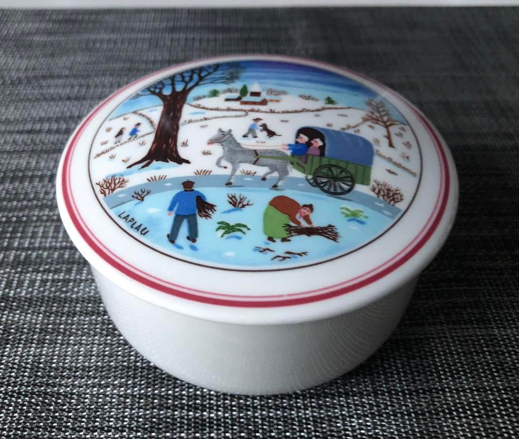 Boîte Villeroy & Boch Naif Noël avec couvercle - 10 cm, Enlèvement ou Envoi, Comme neuf