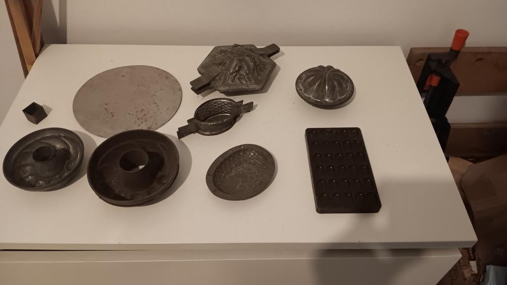 lot chocolade/bakvormen, Ophalen of Verzenden