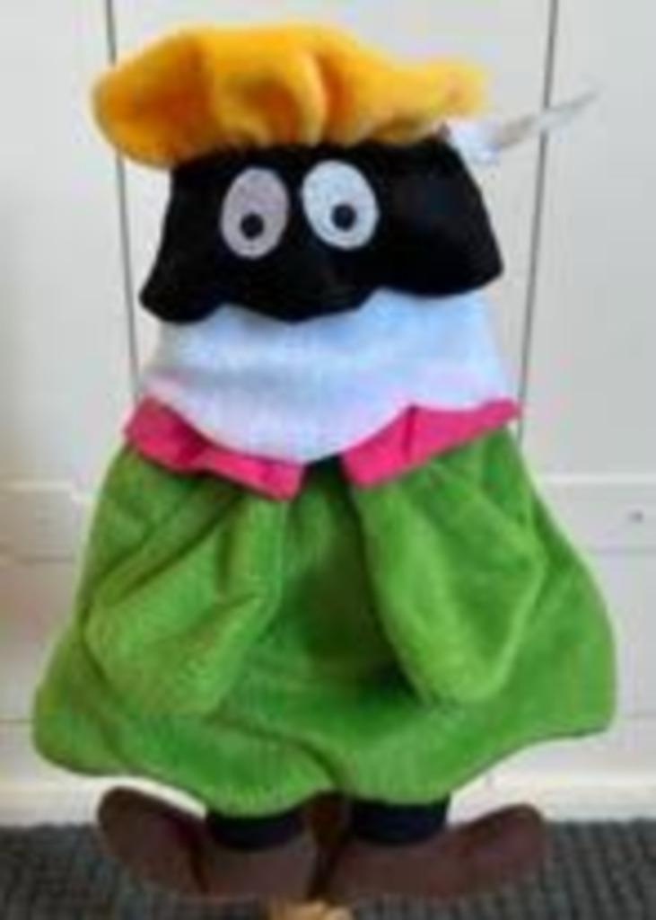 Handpop zwarte piet spar, Ophalen of Verzenden, Zo goed als nieuw