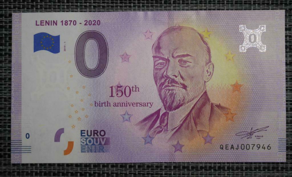 Bankbiljet 0 Euro Rusland 2019 UNC Lenin, Ophalen of Verzenden, Rusland, Setje