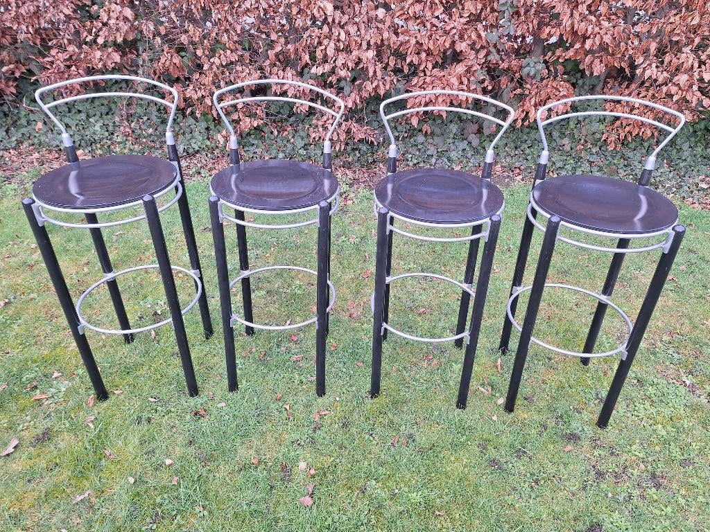 4 barkrukken Hutten, Ophalen, Met voetsteun, 90 cm of meer, 4 krukken