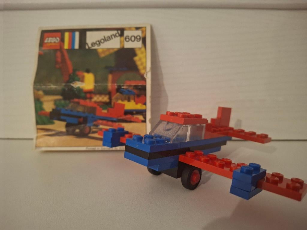 LEGO 609 ( 609-1) Aeroplane 1972, Kinderen en Baby's, Speelgoed | Duplo en Lego, Ophalen of Verzenden, Lego