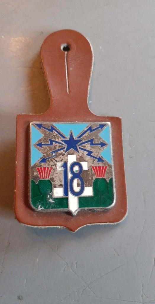 pucelle francaise 18 eme régiment de transmissions, Enlèvement ou Envoi, Armée de terre, Emblème ou Badge