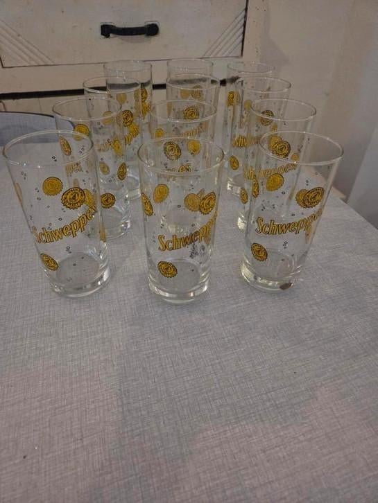12 x Schweppes, nouveau ! ! !, Collections, Enlèvement ou Envoi, Neuf, Verre à soda
